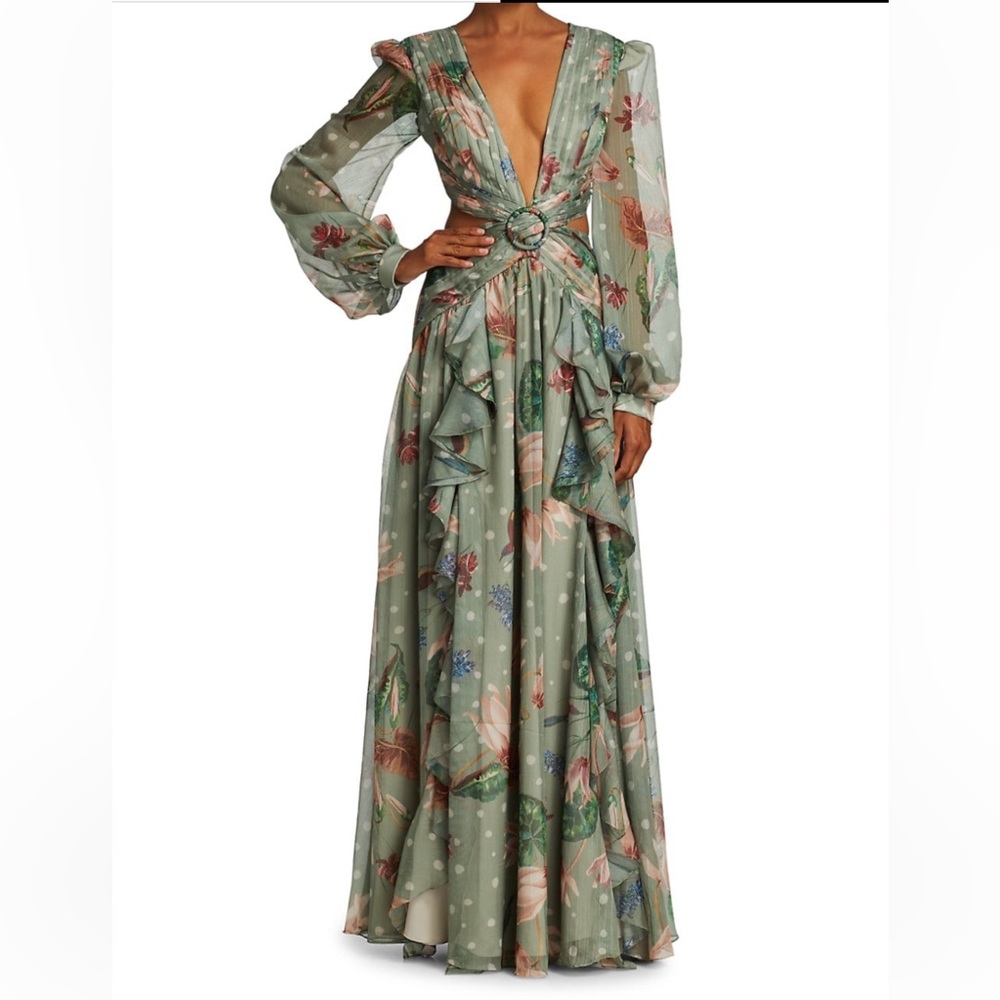 PatBo Sophia Cut-Out Maxi Dress Size 4